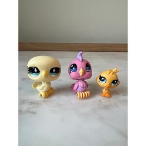 Littlest Pet Shop Bird #923, Pigeon #512, #4139 Devon Drake Duck Toy